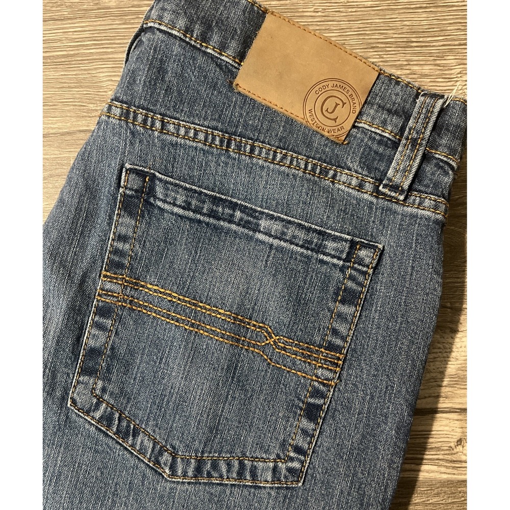 Cody James Slim Straight Jackson Medium Wash Western Cowboy Blue Jeans Sz 36x34
